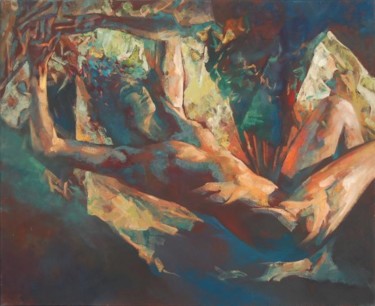 Pintura titulada "La Cuna" por Anatoly Korobeynikov, Obra de arte original, Otro