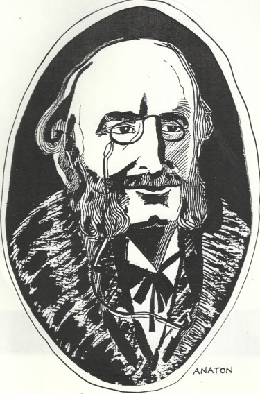 Drawing titled "Offenbach" by Anaton, Original Artwork