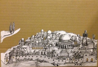 Drawing titled "Jerusalem" by Anaton, Original Artwork