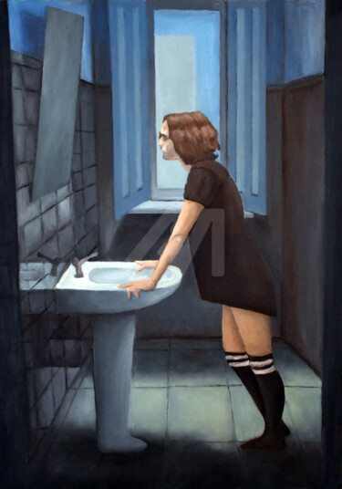 who am I Painting titled "who am I" by Ana Valentim, Original Art, Oil