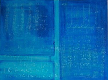 Pintura intitulada "Mathematical logic…" por Anastasia Vasilyeva, Obras de arte originais, Acrílico