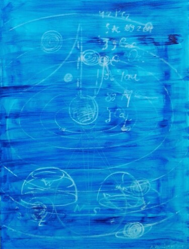 Pintura titulada "Macrocosmos" por Anastasia Vasilyeva, Obra de arte original, Acrílico Montado en Bastidor de camilla de ma…