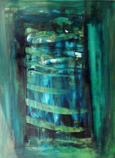 Pittura intitolato "DNA" da Anastasia Vasilyeva, Opera d'arte originale, Acrilico Montato su Telaio per barella in legno