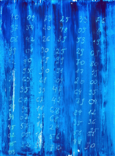 Dibujo titulada ""Random numbers", C…" por Anastasia Vasilyeva, Obra de arte original, Tiza