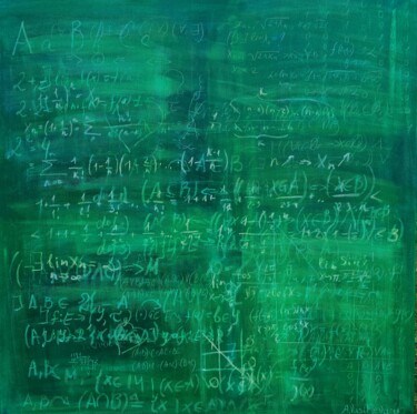 Картина под названием "School board Nr8" - Anastasia Vasilyeva, Подлинное произведение искусства, Акрил Установлен на Деревя…