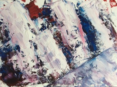 Pittura intitolato "Glacier #ArtistSupp…" da Anastasia Vasilyeva, Opera d'arte originale, Olio