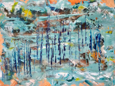 Peinture intitulée "Northern motives #a…" par Anastasia Vasilyeva, Œuvre d'art originale, Huile