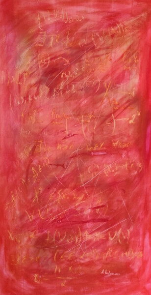 绘画 标题为“Scarlet color Board…” 由Anastasia Vasilyeva, 原创艺术品, 丙烯