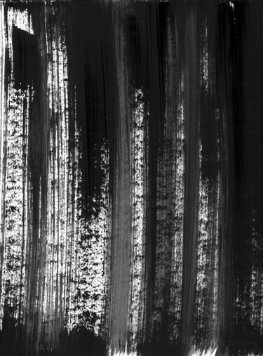 Black white abstraction 001 Painting titled "Black white abstrac…" by Anastasia Vasilyeva, Original Art, Acrylic
