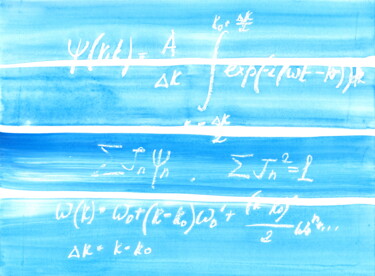 Schilderij getiteld "Wave theory 004" door Anastasia Vasilyeva, Origineel Kunstwerk, Acryl