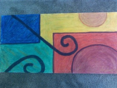Painting titled "abstract carpet" by Ana Castro, Original Artwork