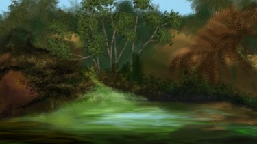 Artes digitais intitulada "Selva" por Anaysy Gregory, Obras de arte originais, Pintura digital