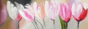 Abstract Art Floral Theme Ready to Hang Painting "BEAUTY" Ha Peinture intitulée "Abstract Art Floral…" par Andrei Dobos, Œuvre d'art originale, Huile Monté sur Châssis