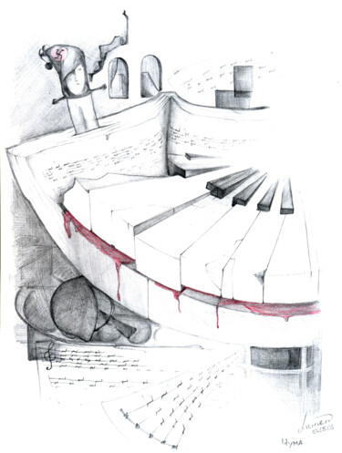 Tekening getiteld "pestilenc.e" door And Re, Origineel Kunstwerk, Potlood