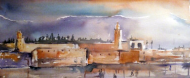 Pintura titulada "Streets of Marrakech" por Ander Arenas, Obra de arte original