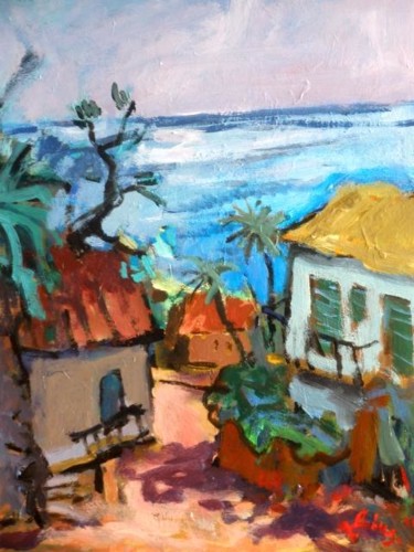 Pintura intitulada "Madeira" por Juris Andersons, Obras de arte originais
