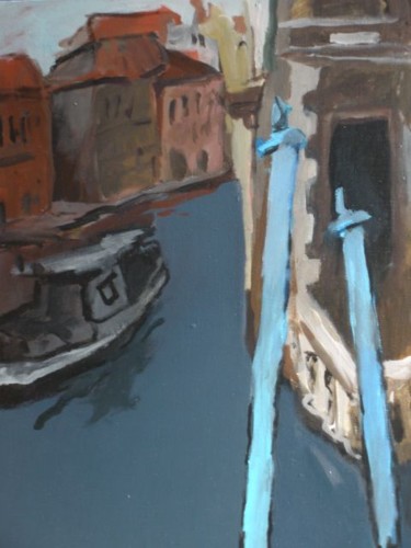 Painting titled "Canal Grande" by Juris Andersons, Original Artwork