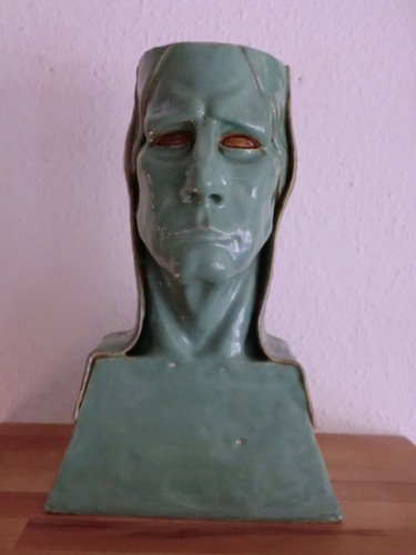 Skulptur mit dem Titel "Jugendstil Vase nac…" von Andimar, Original-Kunstwerk, Keramik