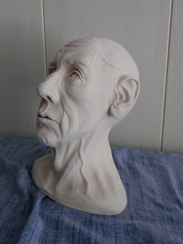 Skulptur mit dem Titel "Raskolnikov" von Andimar, Original-Kunstwerk, Keramik
