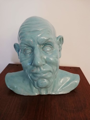 Sculpture titled "Almost smiling" by Andimar, Original Artwork, Clay