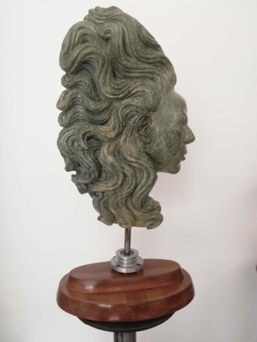 Sculpture titled "Pandora" by Andimar, Original Artwork, Stone