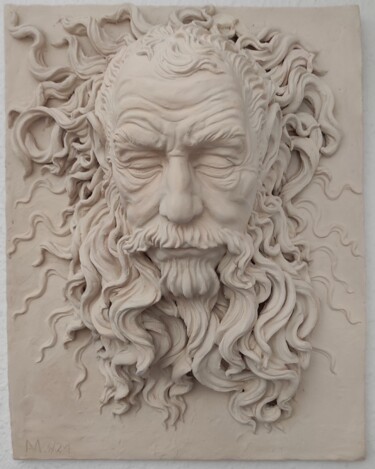 Sculpture titled "Holofernes" by Andimar, Original Artwork, Clay