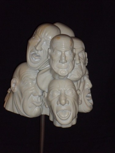 Skulptur mit dem Titel "8 Köpfe" von Andimar, Original-Kunstwerk