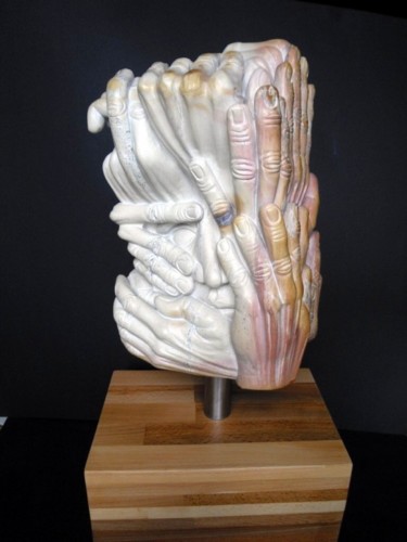 Skulptur mit dem Titel "Bedrängt / Famous" von Andimar, Original-Kunstwerk