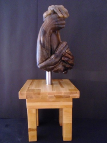 Sculpture titled "bildhauende Hände" by Andimar, Original Artwork