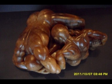 Skulptur mit dem Titel "Scham, Trauer" von Andimar, Original-Kunstwerk