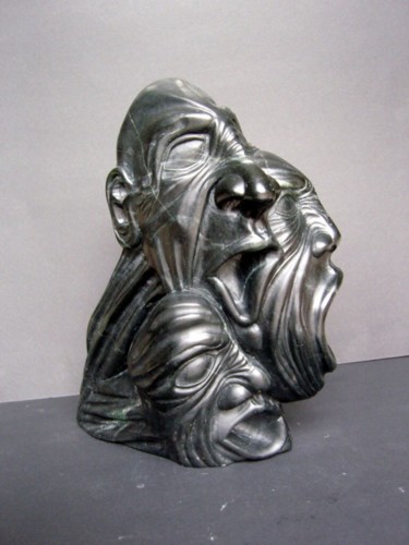 Skulptur mit dem Titel "der Schrei" von Andimar, Original-Kunstwerk