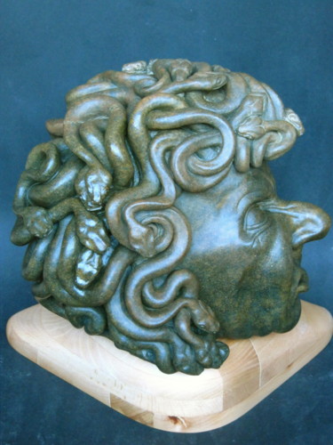 Skulptur mit dem Titel "2014-02-06-medusa-3…" von Andimar, Original-Kunstwerk