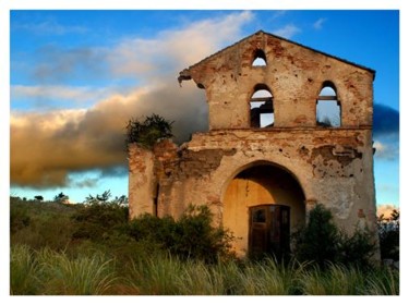 Fotografía titulada "iglesia en ruina" por Gustavo Horacio Andino, Obra de arte original