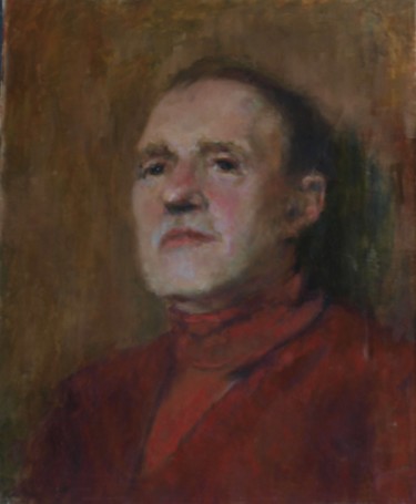 Peinture intitulée "портрет натурщика" par Andrei Sedov, Œuvre d'art originale, Huile