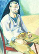 Painting titled "portrait" by András Breznay, Original Artwork