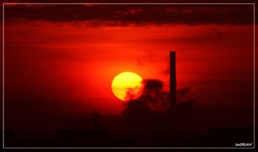Photography titled "Industrial Sunset" by Andraw, Original Artwork