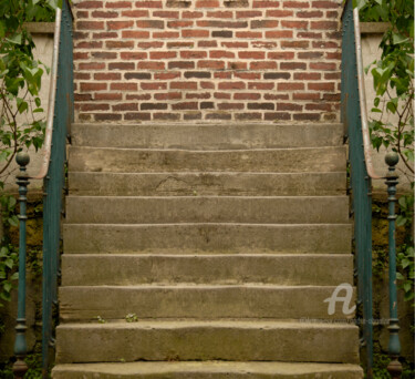 Fotografía titulada "Escaliers Ivry sur…" por André Boulze, Obra de arte original