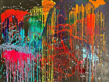 ''Color Explosion'' Peinture intitulée "''Color Explosion''" par Andre Bräuer, Œuvre d'art originale, Acrylique