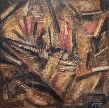 Ζωγραφική με τίτλο "Abstraction" από André Caparros, Αυθεντικά έργα τέχνης, Ακρυλικό