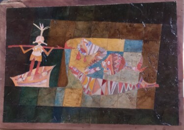 Malerei mit dem Titel "From Klee...Chasseu…" von André Colpin, Original-Kunstwerk, Öl