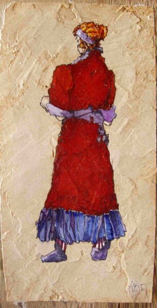 Painting titled "Wally Schiele" by André Colpin, Original Artwork