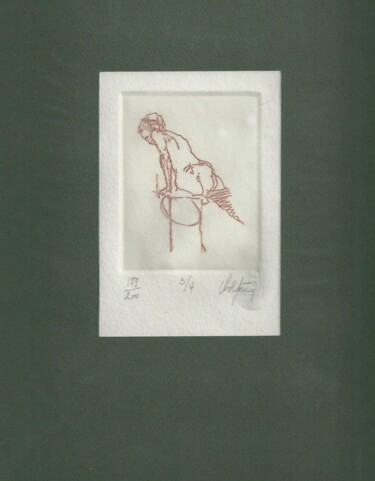 Gravures & estampes intitulée "3/4" par André Colpin, Œuvre d'art originale