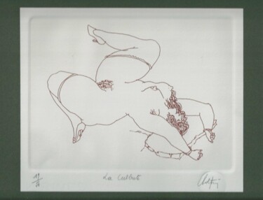 「La Culbute」というタイトルの製版 André Colpinによって, オリジナルのアートワーク, エッチング