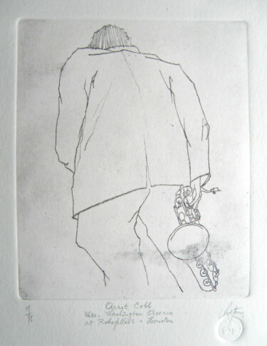 Gravures & estampes intitulée "Arnet Cobb - Washin…" par André Colpin, Œuvre d'art originale, Eau-forte
