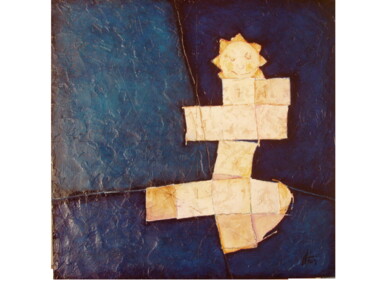 Картина под названием "La pioche" - André Colpin, Подлинное произведение искусства, Масло