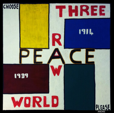 Painting titled "World War 3" by André Cronje (shineandre), Original Artwork, Acrylic