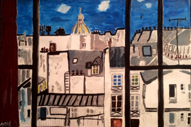 Painting titled "Windows" by André Cronje (shineandre), Original Artwork, Watercolor