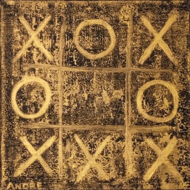 Painting titled "Tic Tac Toe" by André Cronje (shineandre), Original Artwork, Acrylic