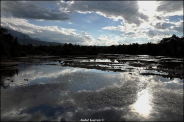 Photographie intitulée "L'étang à marée bas…" par André Galvan, Œuvre d'art originale