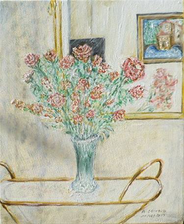 Painting titled "fleur1.jpg" by André Goinaud, Original Artwork, Oil